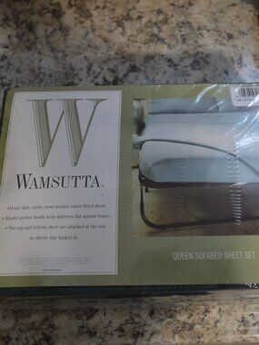 New Wamsutta Green Queen Sofa Bed Sheet Set